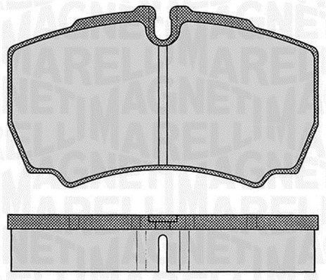 MAGNETI MARELLI Комплект тормозных колодок, дисковый тормоз 363916060434